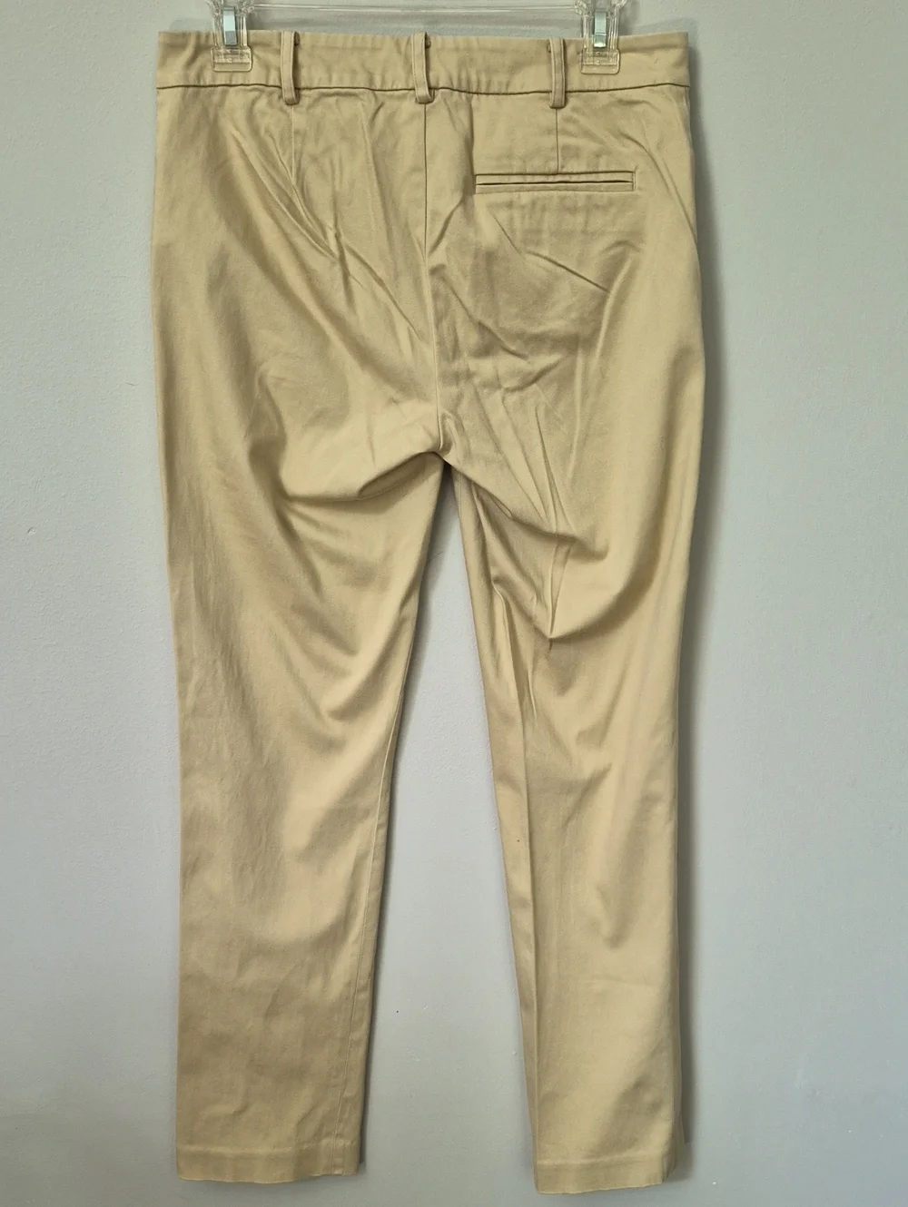 Ralph Lauren Pant Womens 4 Stretch Chino Tan Straight Leg Classic Career Uniform